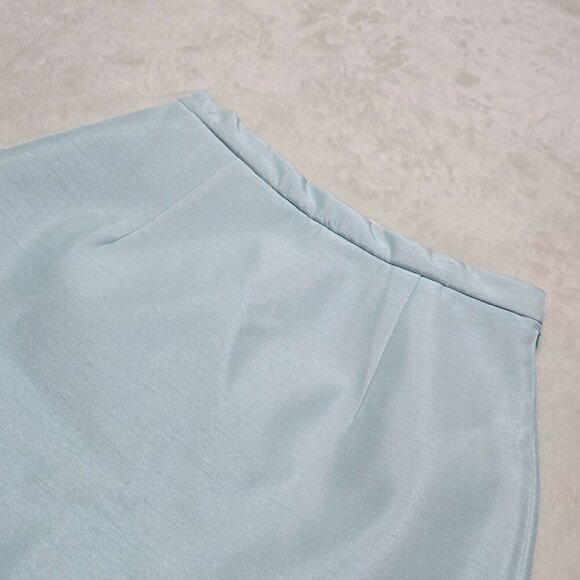 Cameo Ice Blue Wrap Skirt – Asymmetrical Hem & Side Zip | Size S | Rare Find - Picture 6 of 9